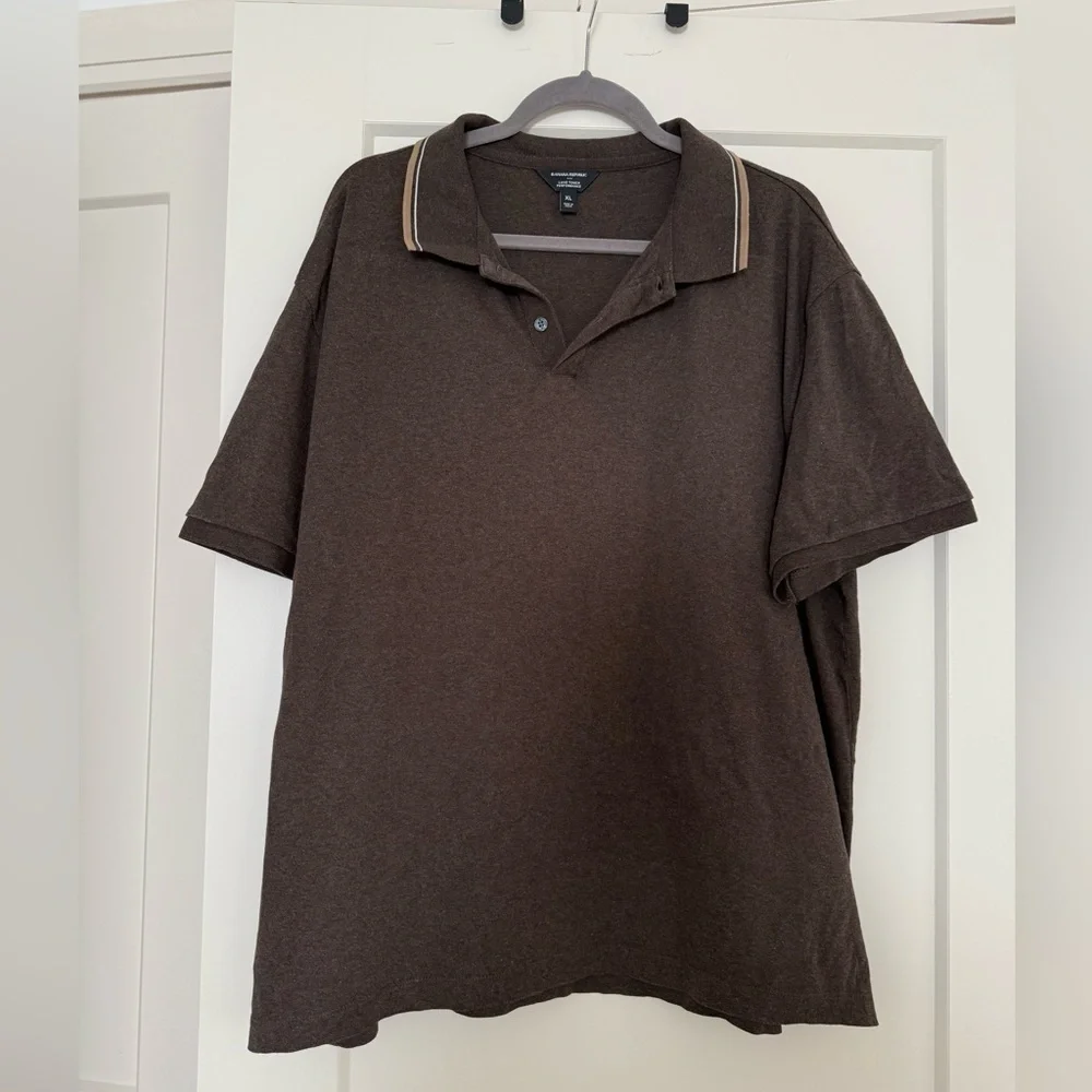 Banana Republic Men's Brown Polo Shirt size xl
